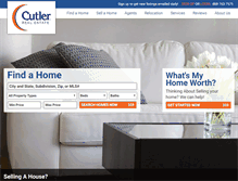 Tablet Screenshot of cutlerhomes.com